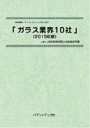 ガラス業界10社〔2015年版〕 技術開発実態分析調査報告書
